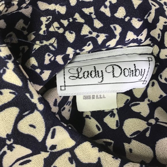 Lady Dorby Women Blue Mutton 3/4 Sleeve Blouse 16W - Picture 8 of 9